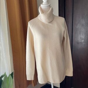 Theory cashmere oversized turtle neck sweater